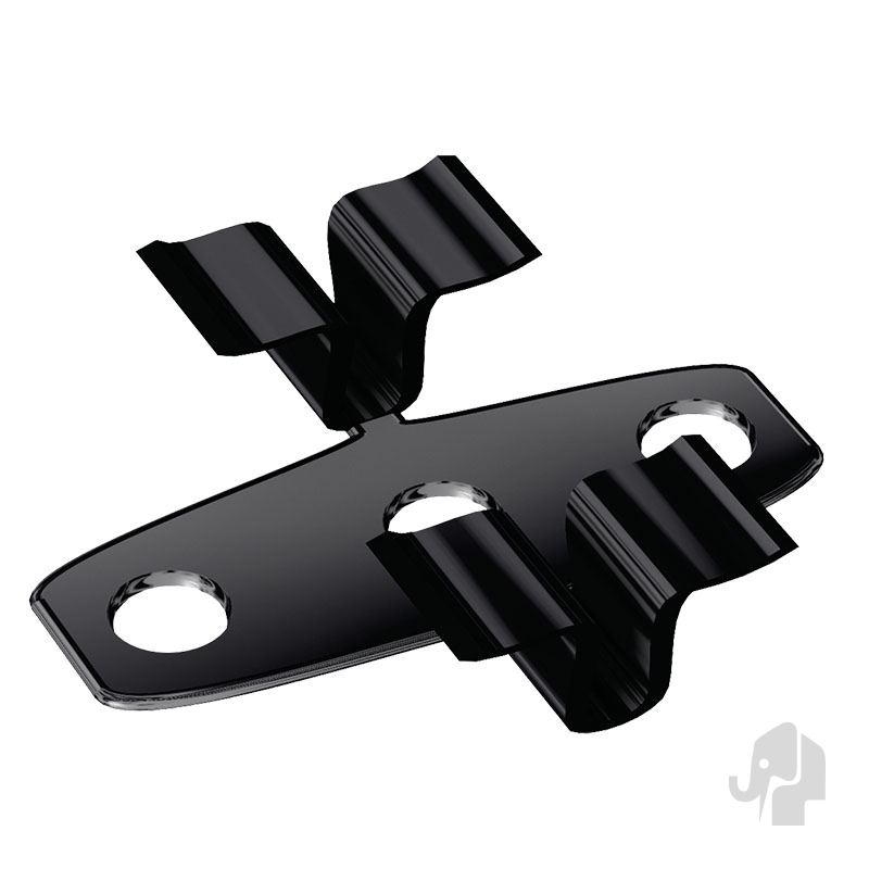 DuoWood RVS Tussenclips Zwart 500st
